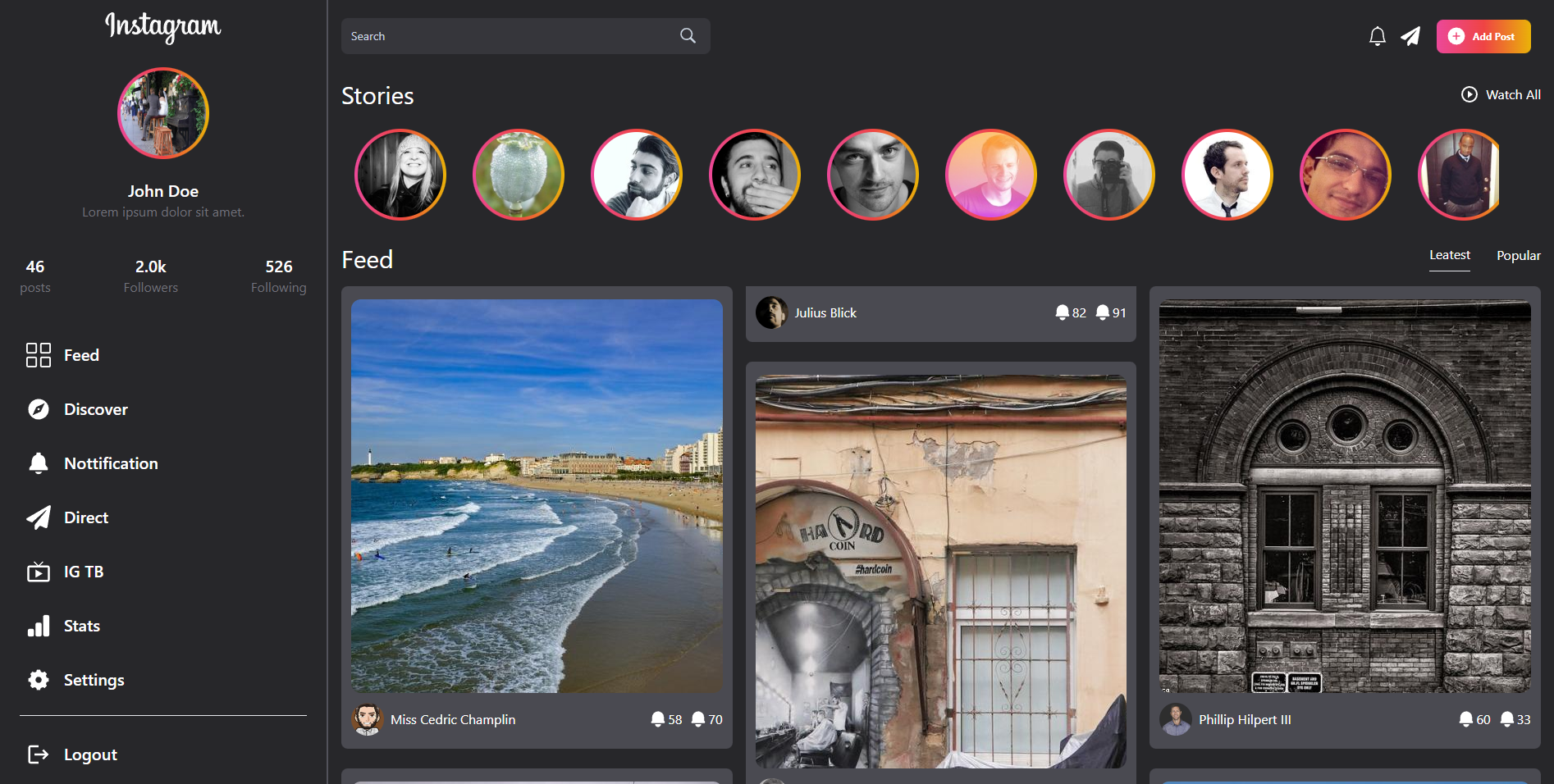 Instagram Redesign